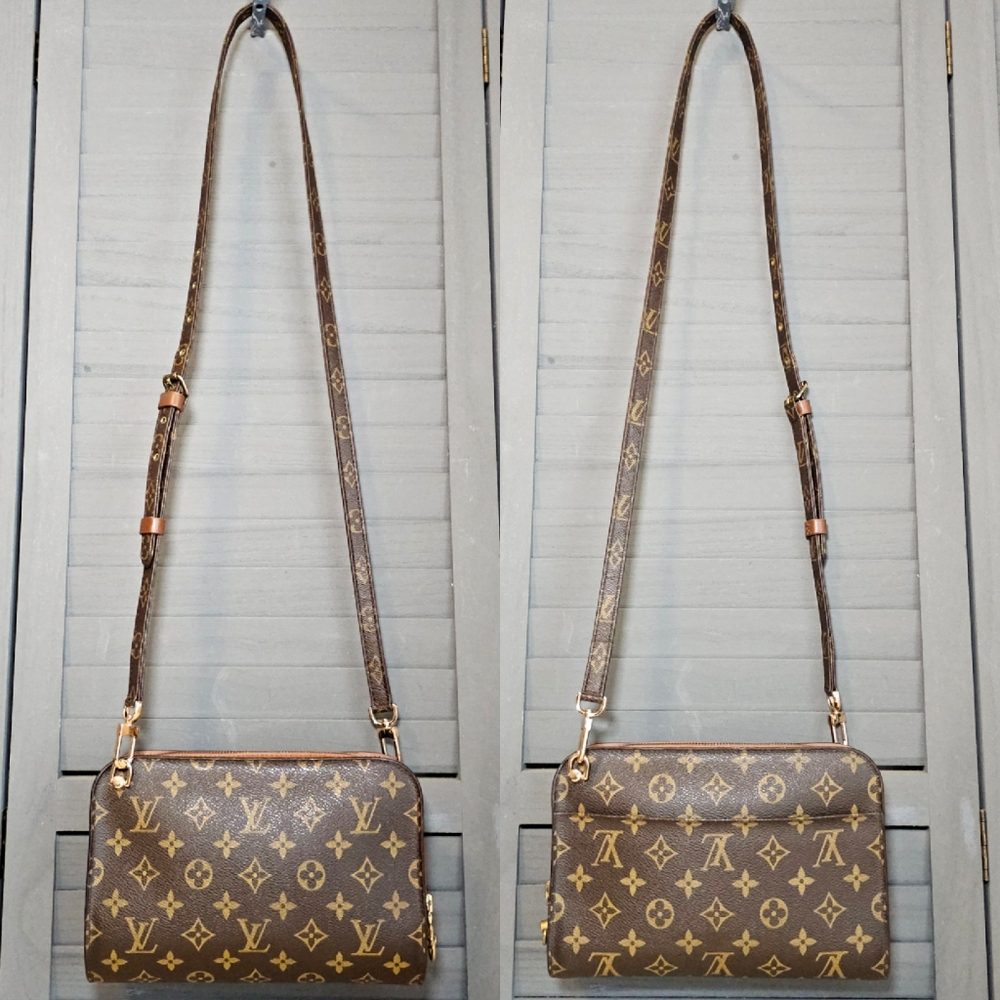 Authentic LOUIS VUITTON Monogram Orsay Clutch Crossbody Bag - Picture 4 of 16